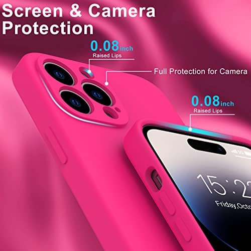 DEENAKIN iPhone 14 Pro Max Max Случај Со Заштитник На Екранот, Подобрен Капак На Камерата, 16ft Капка Тестирана Мека Силиконска