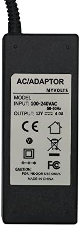 MyVolts 12V адаптер за напојување компатибилен со/замена за Philips 227E4L монитор - американски приклучок