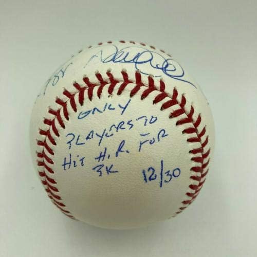 Дерек etетер Алекс Родригез 3000 -ти хит на домашен терен потпишан испишан бејзбол Штајнер - автограмирани бејзбол