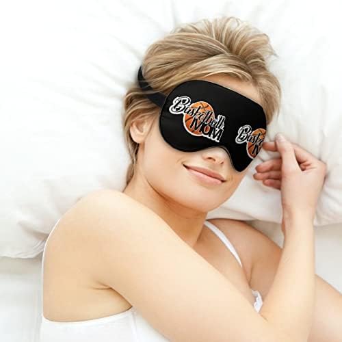 Кошарка маска за спиење маска со лесна маска за слепи маска за очи со прилагодлива лента за мажи жени