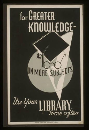 Фотографија на историски производи: За поголемо знаење, малтер, промовирање на употреба на библиотека, образование, Чикаго,