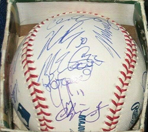 2005 Тимот на Атланта Бравес потпиша автограмиран МЛБ Бејзбол onesонс Смолц Мекан Кокс - автограмирани бејзбол