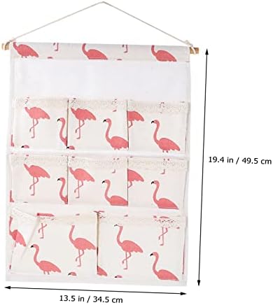 Неродеко 1 ЕЕЗ Практични Торби Во Боја Торбичка Виси Ткаенина Памук Сите Едноставни Фламинго Бања Кујна Крпа Соба Контејнер