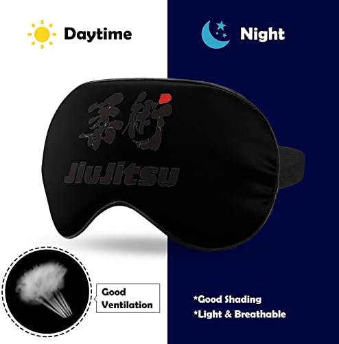 Маски за меки очи на бразилски џиу-џитсу со прилагодлива лесна лесна удобна слепи за спиење за спиење