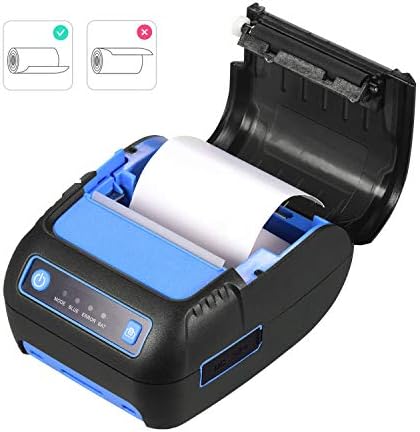 XXXDXDP Преносен 58мм Термички прием за печатач за печатач со рачен печатач за баркод USB BT врска