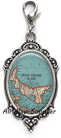 AllMapsupplier Мода Патент Повлече, Принцот Едвард Островот Мапа Патент Повлече, Принцот Едвард Островот Мапа Јастог Затворач