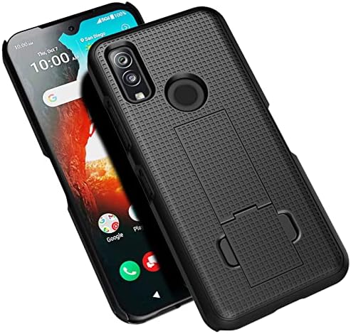 NakedCellPhone Комбо компатибилен со Verizon Kyocera Durasport 5G UW Case, Тенок телефонски капак на Kickstand со комбинација