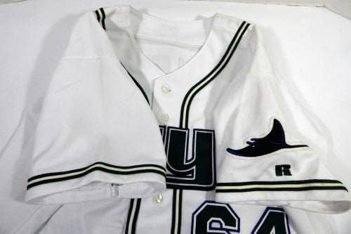 2001-02 Tampa Bay Devil Devil Rays Бил Еверс 64 Игра издадена бела маичка 48 DP40829 - Игра користена МЛБ дресови
