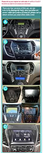 Autosion Android 12 Радио 4+64GB Автомобил Радио GPS Стерео Глава Единица Нави Стерео WiFi За Hyundai Санта fe ix45 2013 2014