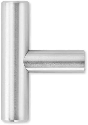 Кабинетот за цврсти не'рѓосувачки челик Cauldham, Евро стил Повлечете ја рачката со четкан сатен никел дизајн, вкупно 2 - пакет