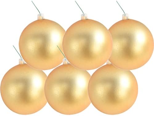Мат златни божиќни украси за божиќни топки распрскувани пластични пластични