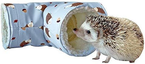 Рачно изработено руно 3-насочен тунел за мало животинско склопување на миленичиња игра играчки тунел цевка за џуџести зајаци