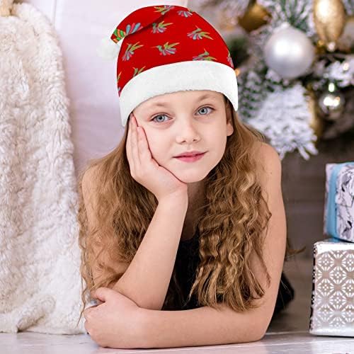 Шарени Колибри Божиќ Дедо Мраз Шапка За Црвениот Божиќ Капа Празник Фаворизира Нова Година Празнична Забава Материјали