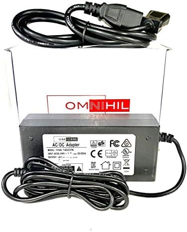 [UL наведен] Omnihil со должина од 8 стапки AC/DC адаптер компатибилен со велосипед Bowflex Velocore - 16 “