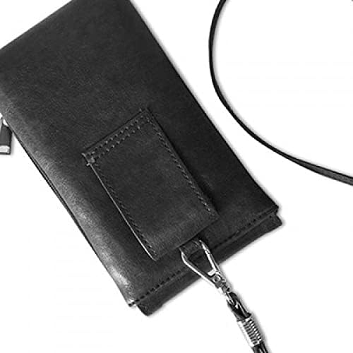 Предупредување симбол жолто црн безбеден триаголник телефонски паричник чанта што виси мобилна торбичка црн џеб