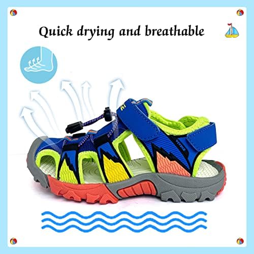 Детски детски сандали момчиња на отворено пешачење спортски сандали девојки базени плажа чевли летни патики за чевли за чевли