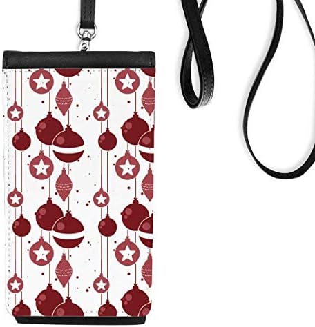 Црвена бела декорација шема мас телефонска чанта чанта што виси мобилна торбичка црн џеб