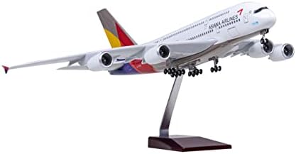 Модели на авиони 1/160 Скала Die Cast Model Fit for A380 Asia смола Airplane Airbus со светла и тркала Графички приказ на подароци