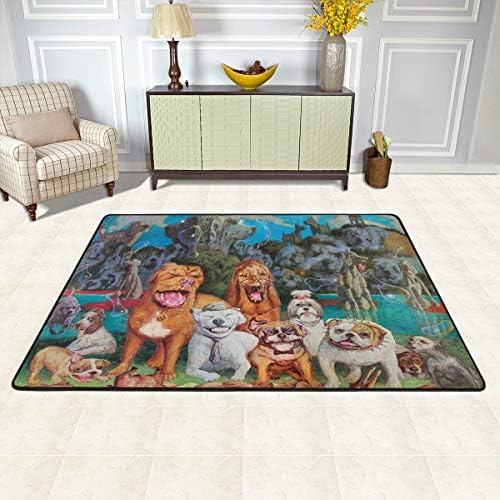 Куче животно големо површина килим за дневна соба меки бебиња деца ползи мат тепих за спална соба во училница декоративен кат