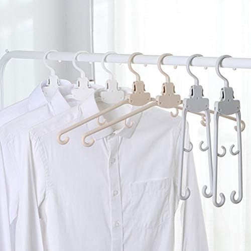 Закачалки за облека Doitool, 6 парчиња преносни облеки за закачалка мултифункционална решетка за перење пластични закачалки