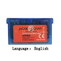 Romgame 32 Bit Handheld Console Video Game Cartridge картичка Jackеки Чан Авантурите Англиски јазик ЕУ верзија сина обвивка