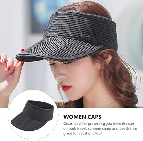 Soimiss Hollow Sunhat Outdoor Sun Block Cap UV заштита капа Стилски летни капи на плажа за жени