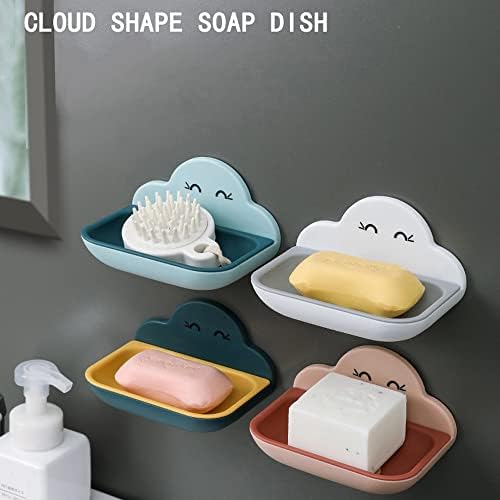 ZCMEB Не-перформанси за облак сапун со двојно слој Брзо-д-р без марка, висина пластична сапун кутија може да се виси, може да