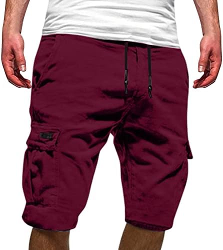 Sezcxlgg Shuts Shorts за мажи на отворено модни комбинезони панталони спортски шорцеви џебни машка машка машка панталони