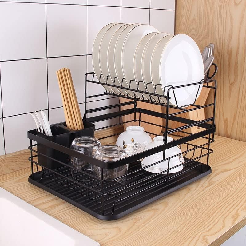 Zzlik Rack Rack со сад за кујнски сад за садови за садови за садови со држач за складирање на кујнски организатор решетката