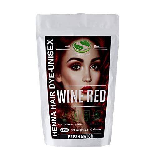 Вино Црвена Хена Коса &засилувач; Брада Боја/Боја - 3 Пакет-Хена Момци