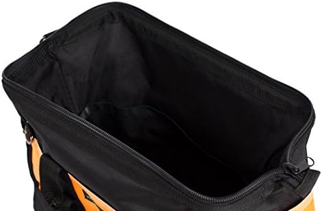 Најдобра мека еднострана торба со алатки на Интернет - 16 инчи - 18 џебови - широка уста ултра -тешка основна алатка за складирање