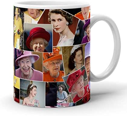 УБАВИ Бели Чаши Кралица Патување Елизабета Божиќ Втора Керамички Роденденски Чаши Чај Кафе Кригла 11 Мл Подароци За Семеен Пријател